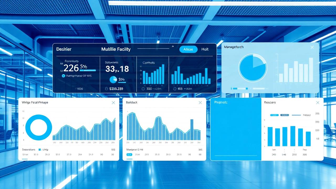 Painel de gestão de facilities corporativos